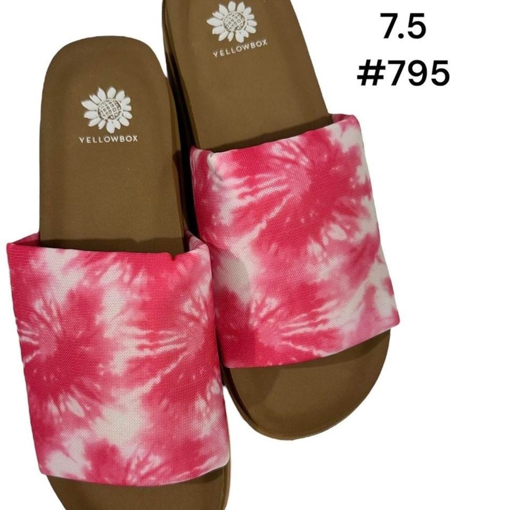 New BlowFish Pink Tie Dye Slides Size‎ 7.5